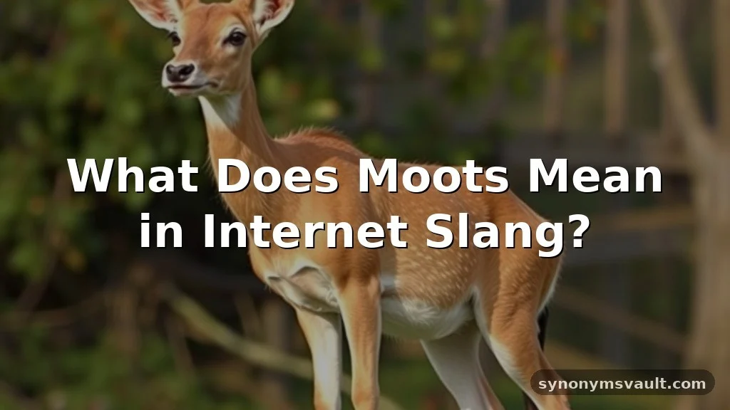 what does moots mean