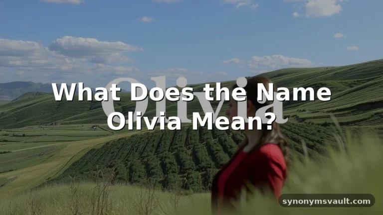 what does olivia mean