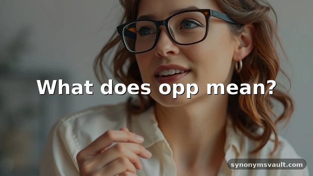 what does opp mean