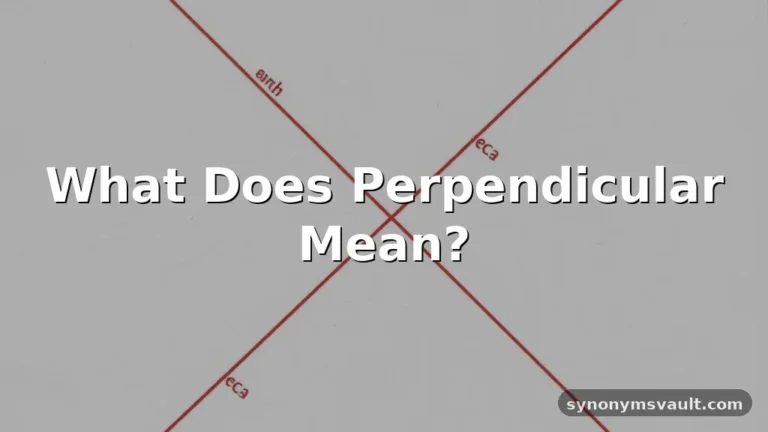 what does perpendicular mean