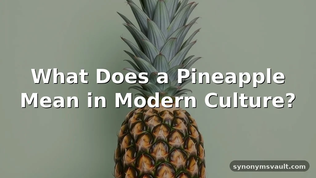 what does pineapple mean