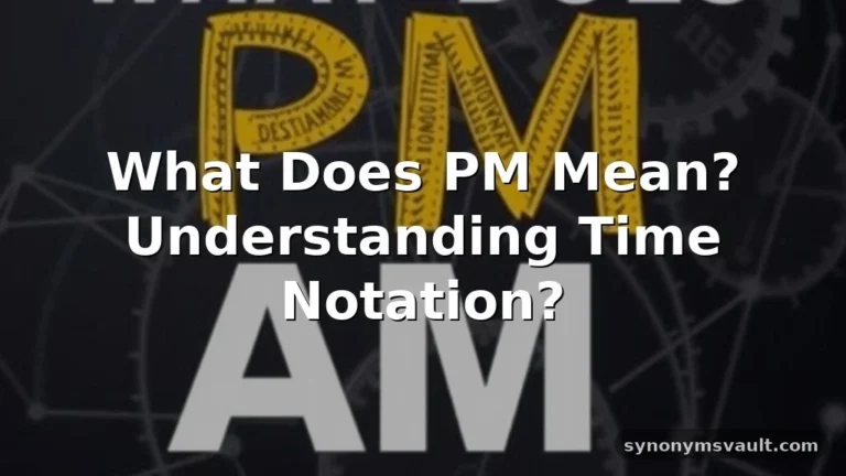 what does pm mean