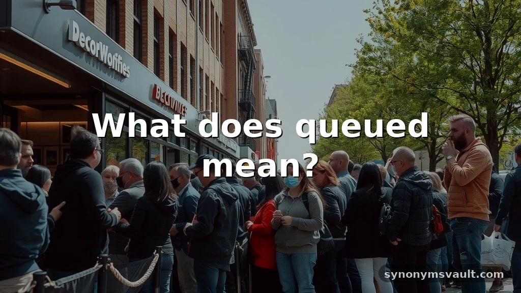 what does queued mean