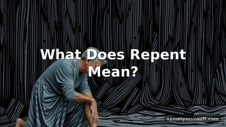 what does repent mean