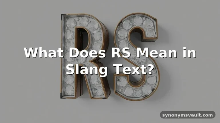 what does rs mean