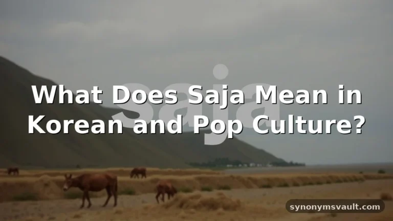 what does saja mean