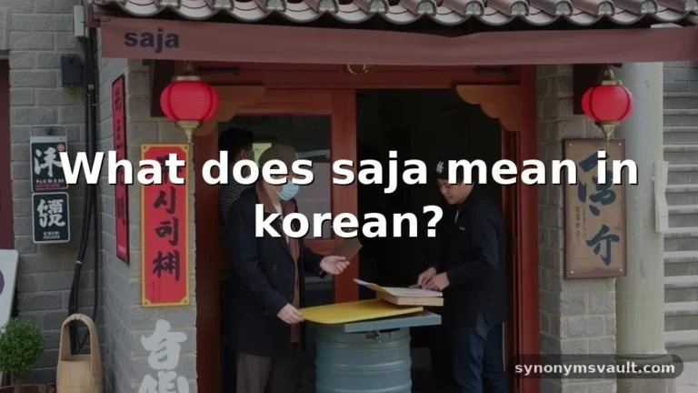what does saja mean in korean