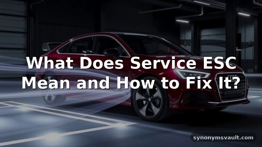 what does service esc mean