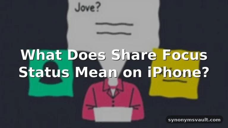 what does share focus status mean