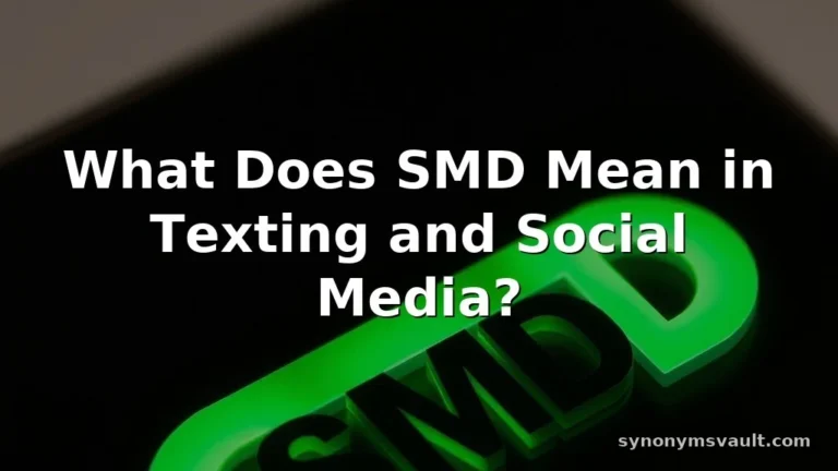 what does smd mean in text