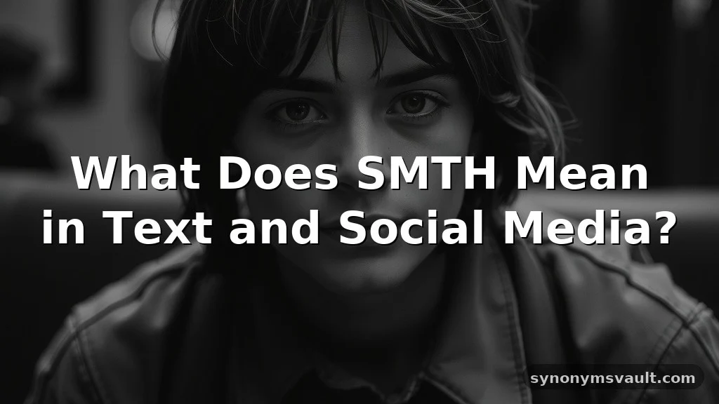 what does smth mean