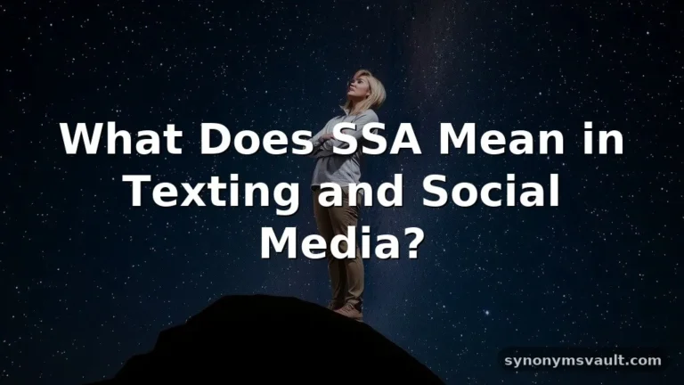 what does ssa mean