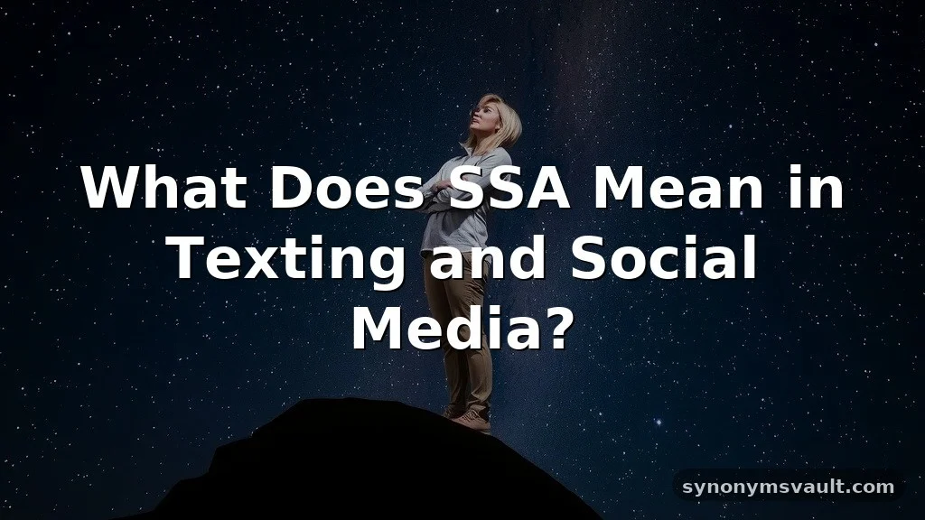 what does ssa mean