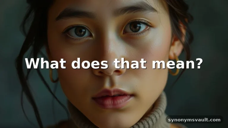 what does that mean