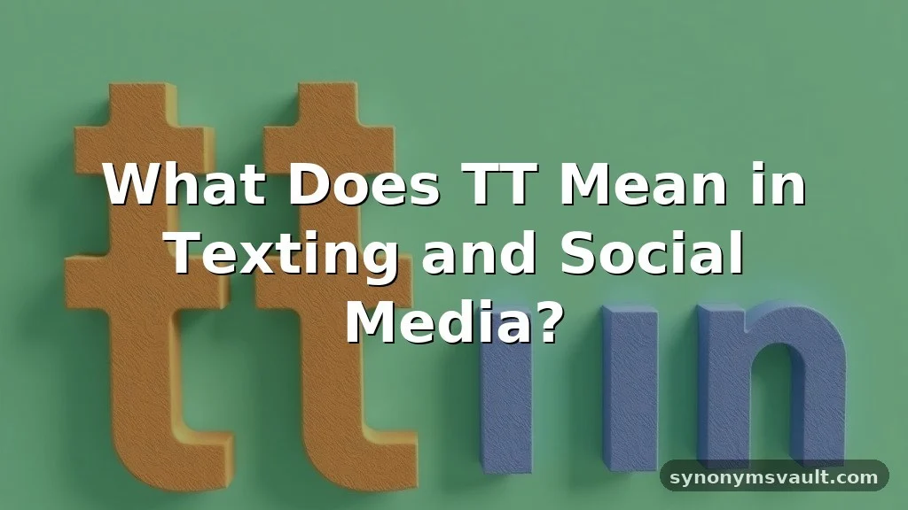 what does tt mean