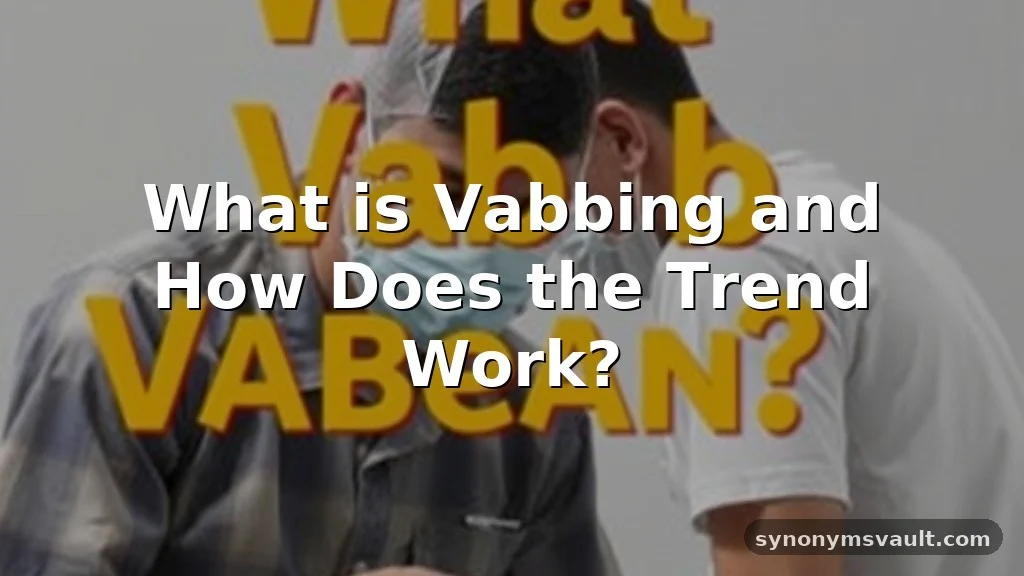 what does vabbing mean