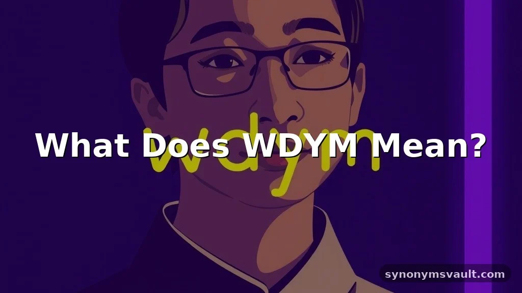 what does wdym mean