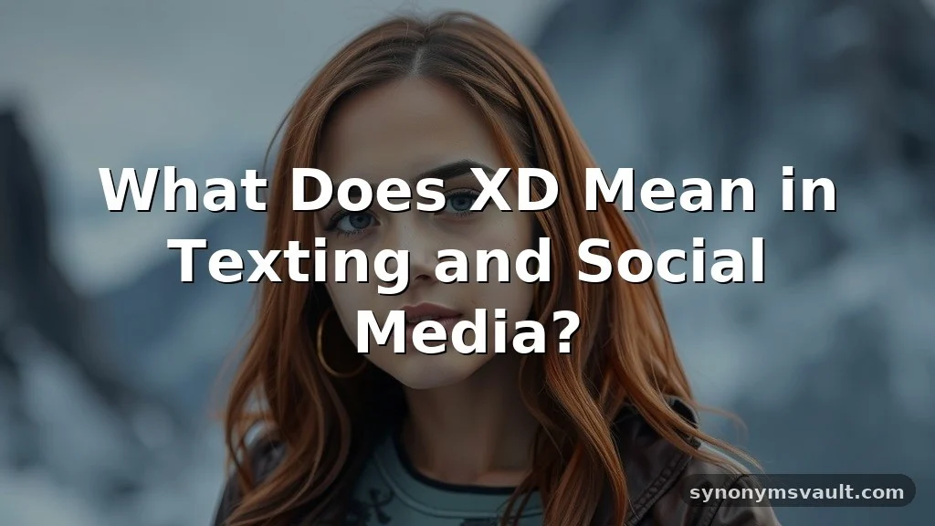 what does xd mean