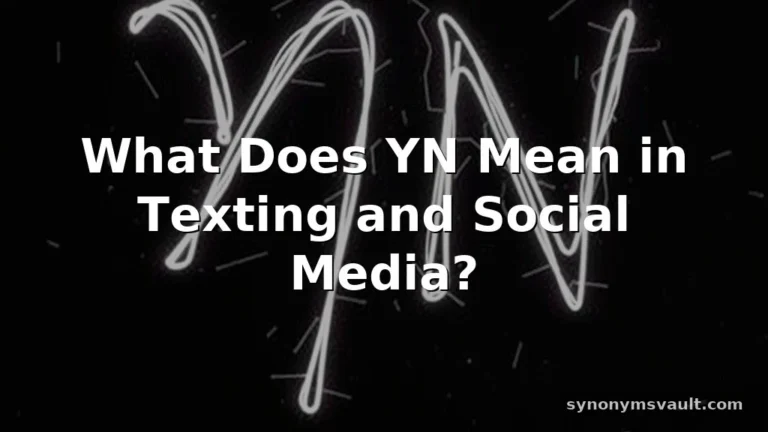 what does yn mean