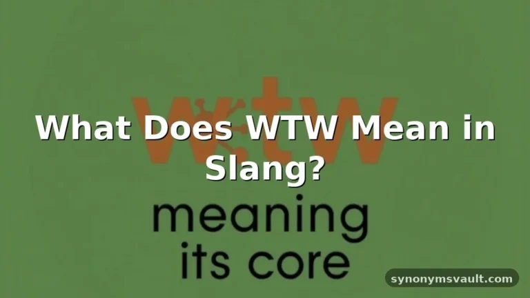 wtw meaning