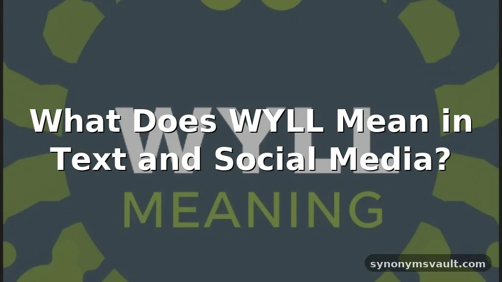 wyll meaning