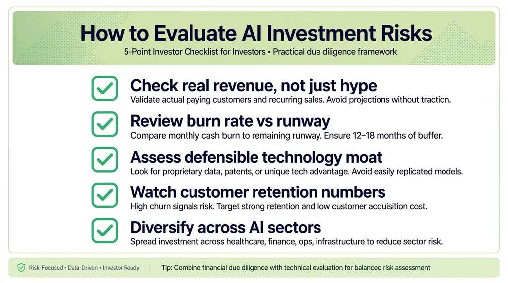 Investor checklist for evaluating AI investment risks