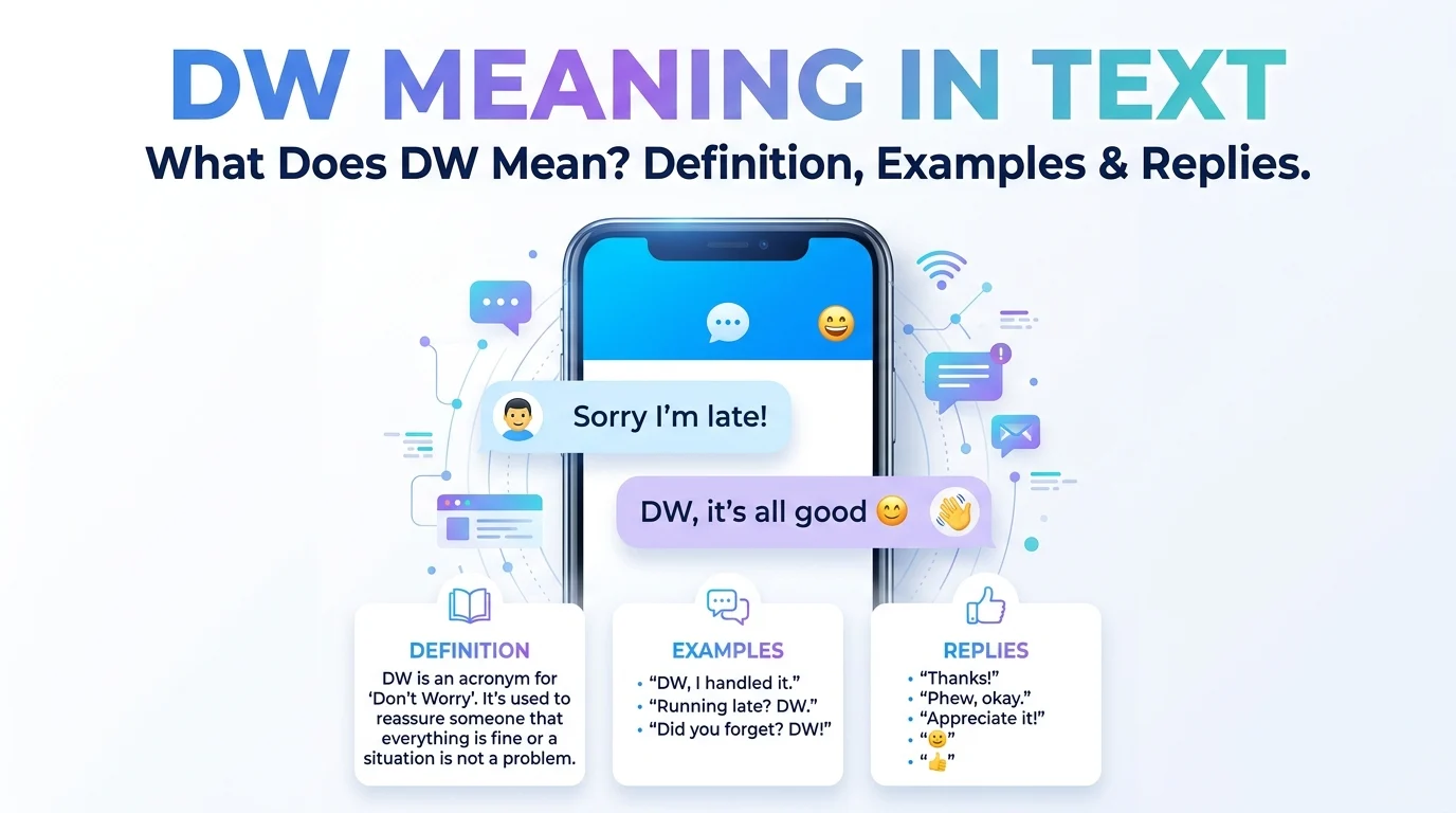 dw meaning in text