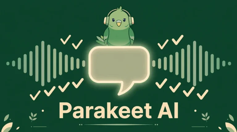 Parakeet AI real-time AI interview and transcription assistant with speech-to-text waveform