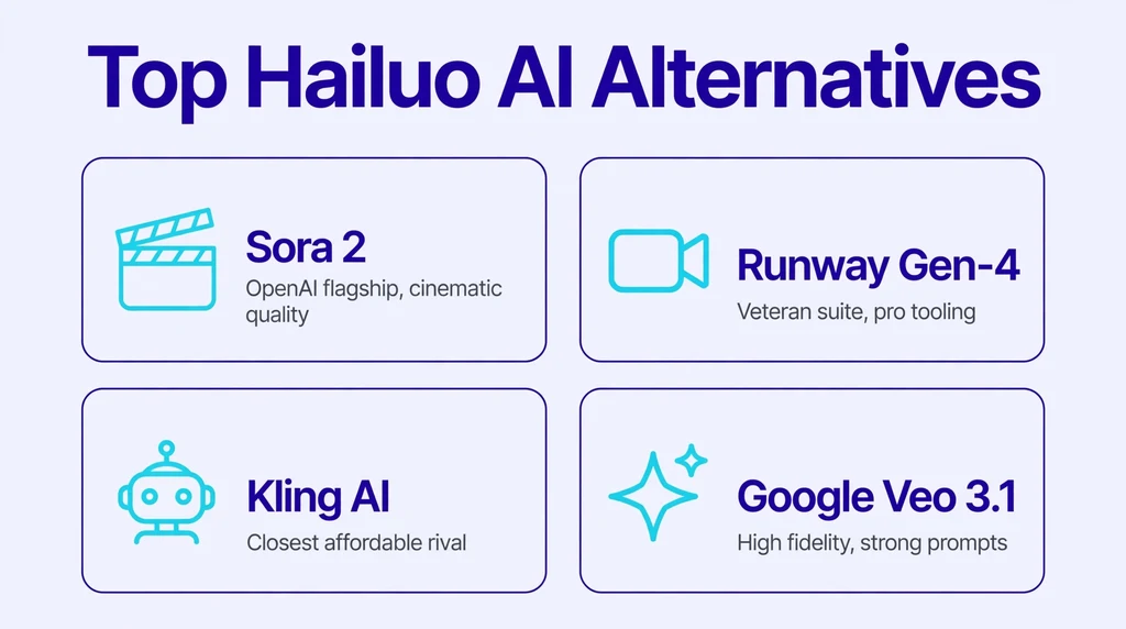 Hailuo AI alternatives infographic