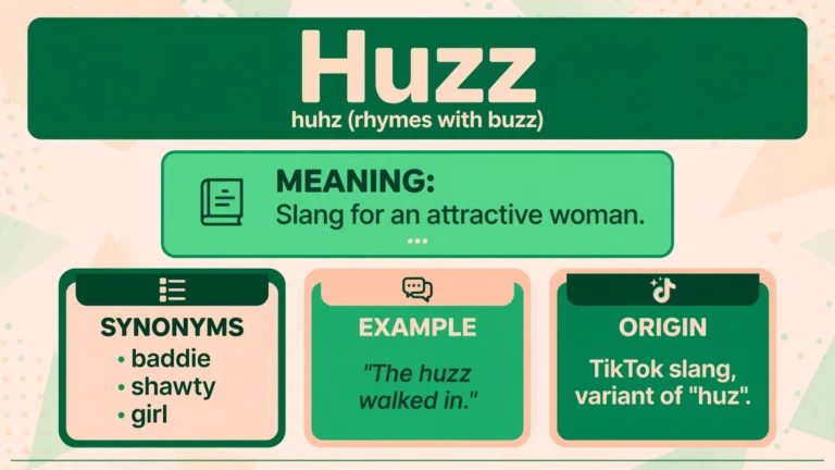 huzz meaning infographic
