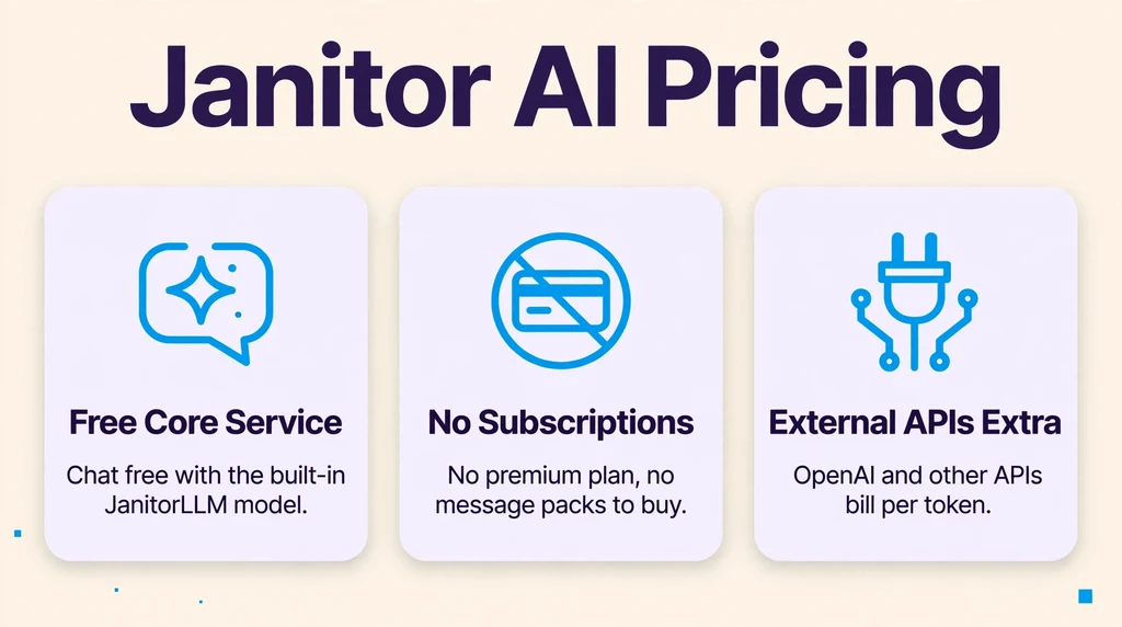 Janitor AI pricing infographic