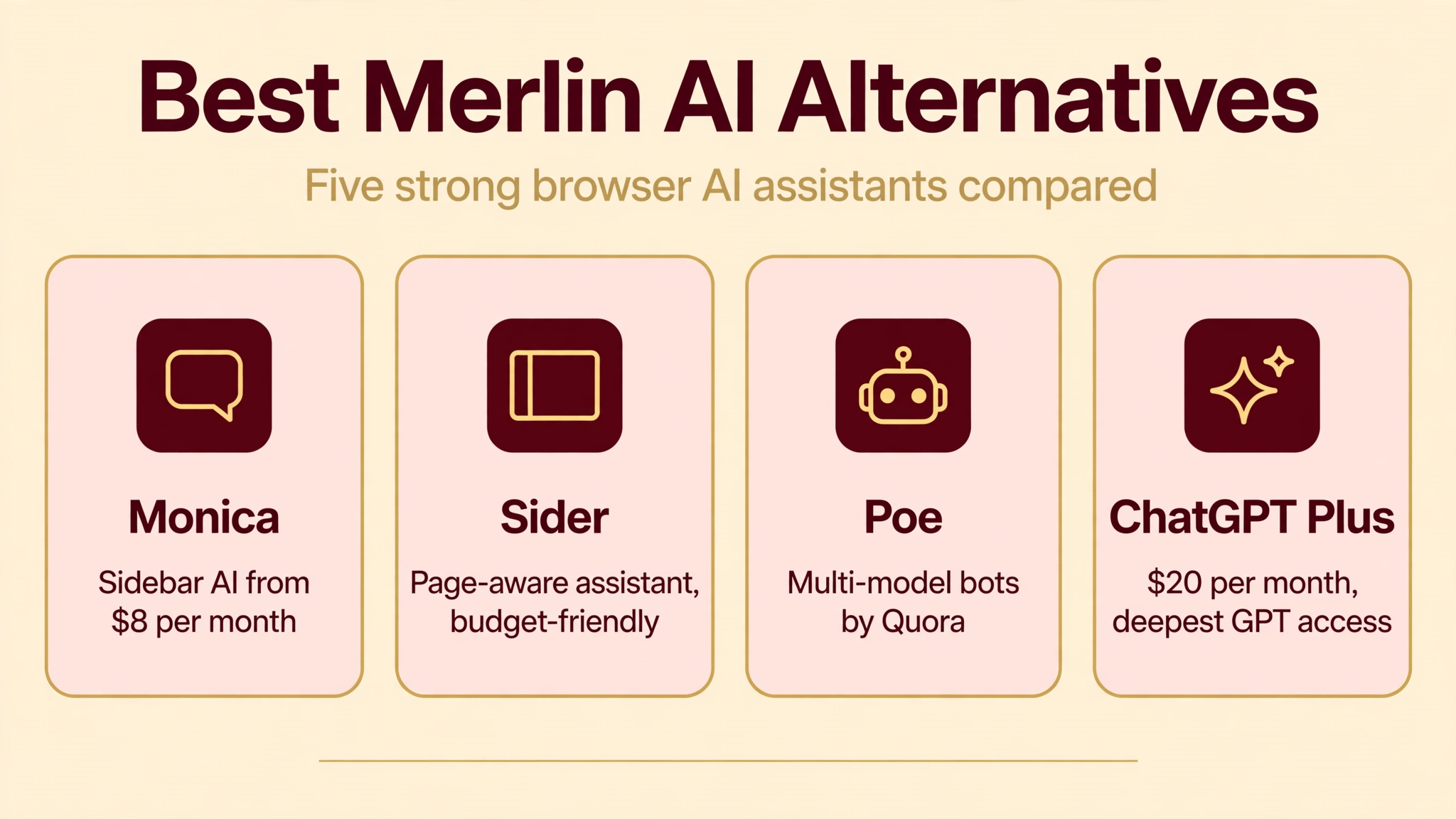 Merlin AI alternatives infographic