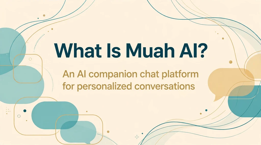 What is Muah AI infographic: an AI companion chat platform for personalized conversations