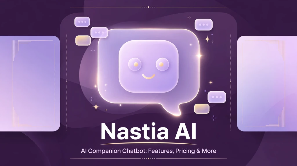 Nastia AI - AI companion chatbot title card with features, pricing and more