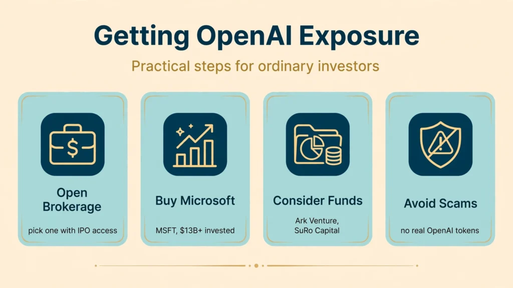 OpenAI stock how to buy infographic