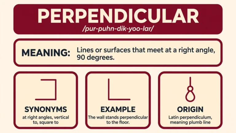 perpendicular meaning infographic