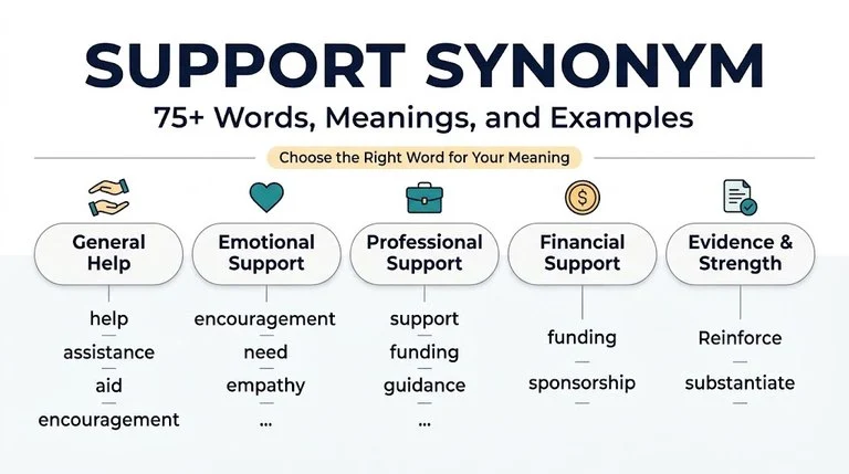 support synonym