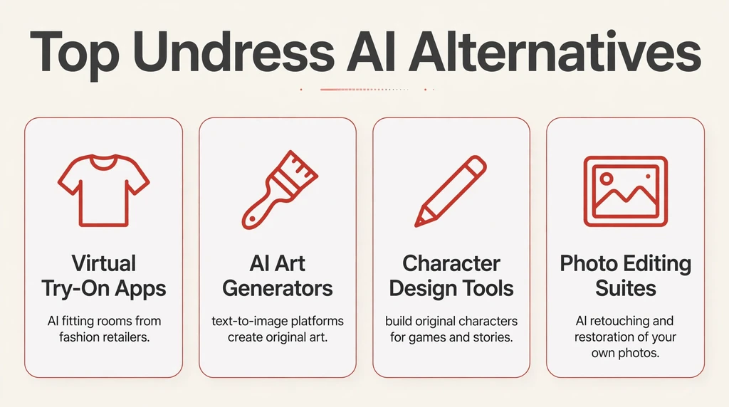 Undress AI alternatives infographic